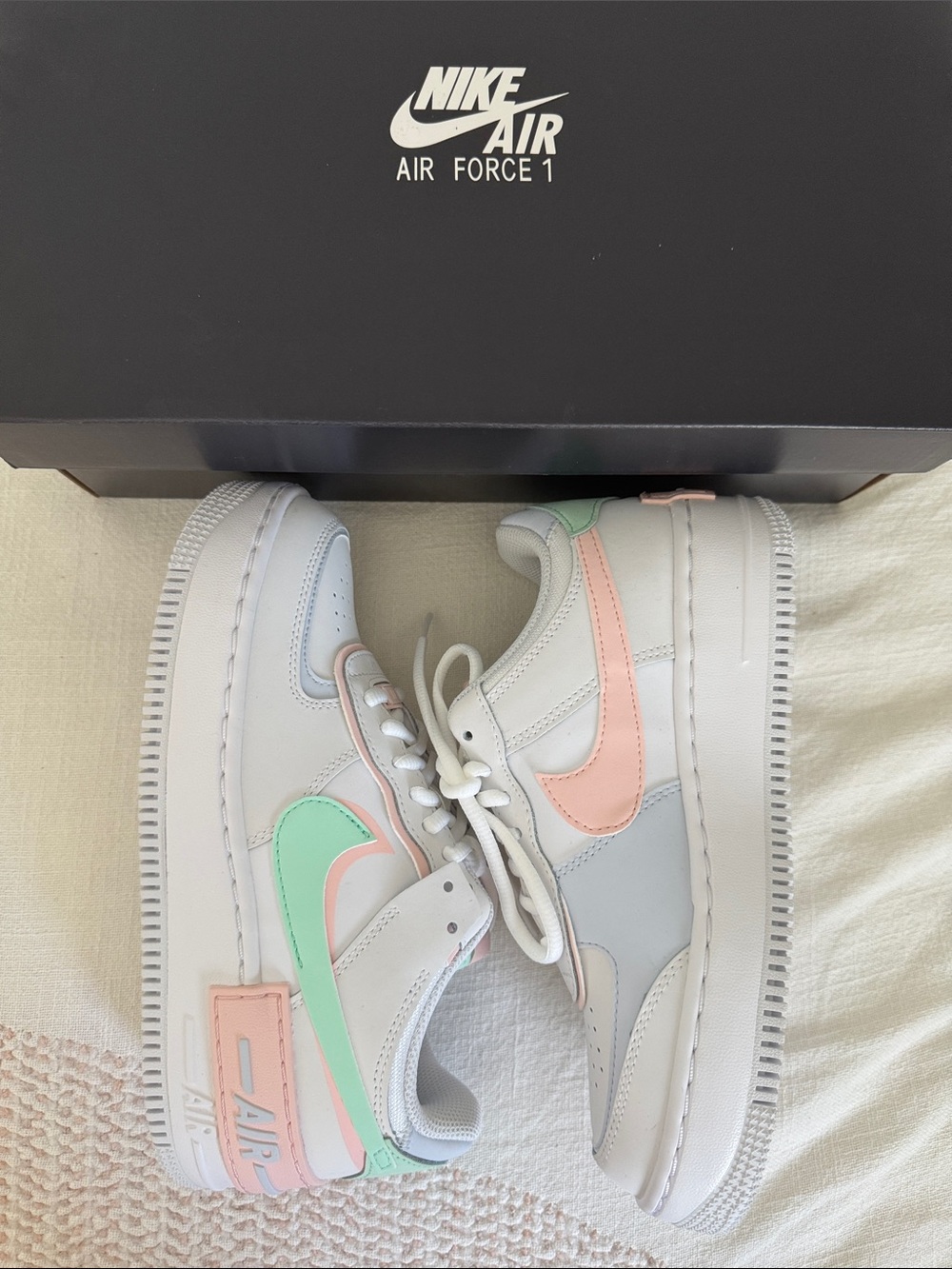 Nike Air Force 1 Low Shadow White Atmosphere Mint Sneaker CI0919117 Size W7